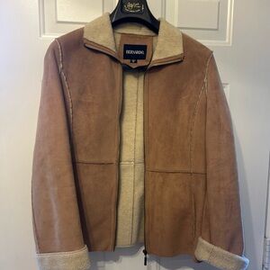 Bernardo womens Brown Shearling Jacket